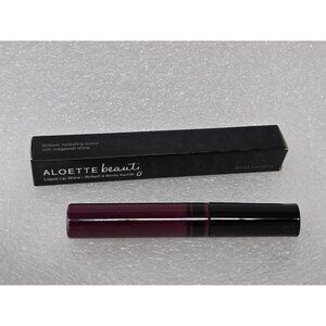 Aloette Beauty Liquid Lip Shine Merlot Hydrating Color 0.25 Oz